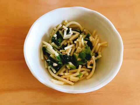 【離乳食完了期】ツナと小松菜のパスタ
